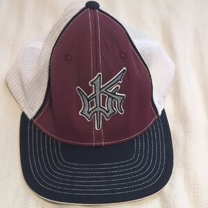 Pacifica Maroon and Black Mesh Cap
